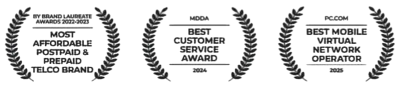 ONEXOX Awards - Brand Laureate, Best Customer Service, Best Mobile Virtual Network Operator