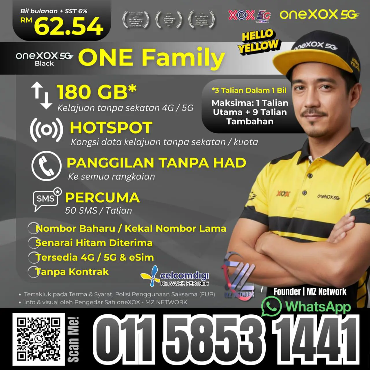 Postpaid Black ONE Family